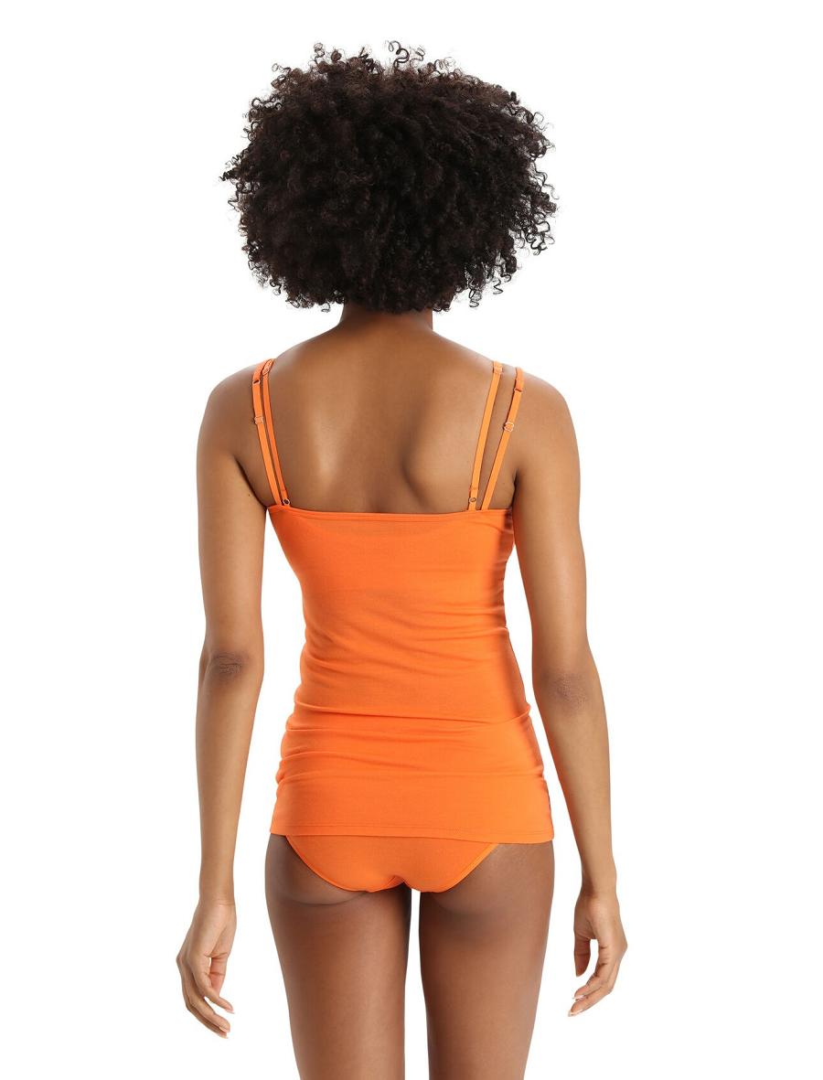 Sous Vêtement Icebreaker Merino Siren Cami Singlet Femme Orange | FR 1696PJJQ